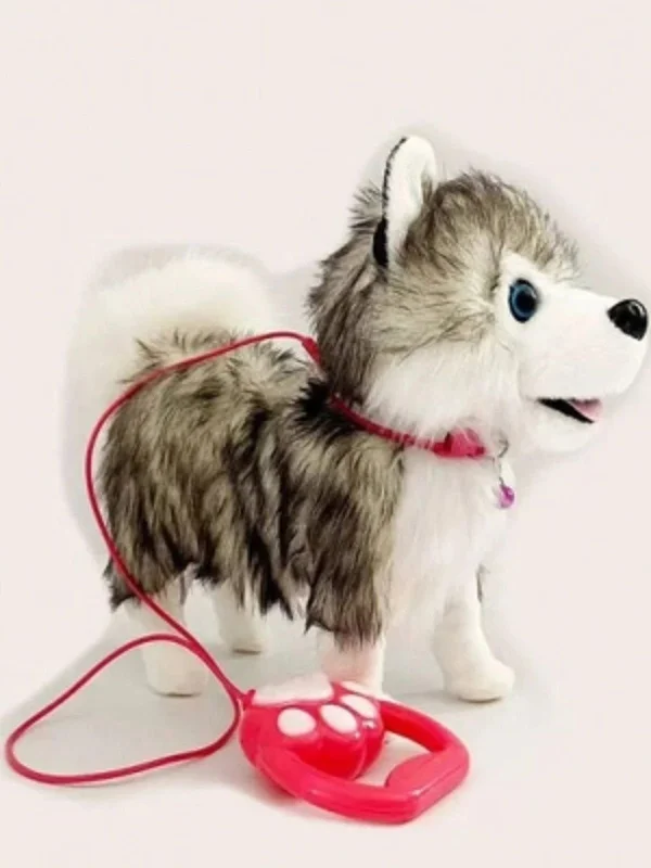 Interactive Walking & Barking Husky Puppy – Electronic Sensor Pet Dog with Remote Leash for Kids